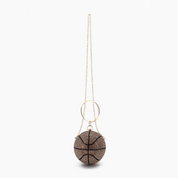 Dribble Rhinestone Basketball Clutch