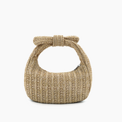 Aimee Mini Straw Top Handle Bag