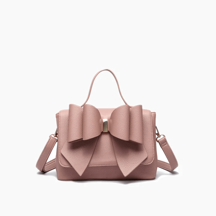 Eva Double Bow Vegan Satchel Crossbody Bag