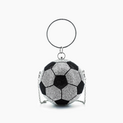 Striker Rhinestone Soccer Clutch