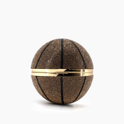 Dribble Rhinestone Basketball Clutch