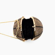 Dribble Rhinestone Basketball Clutch