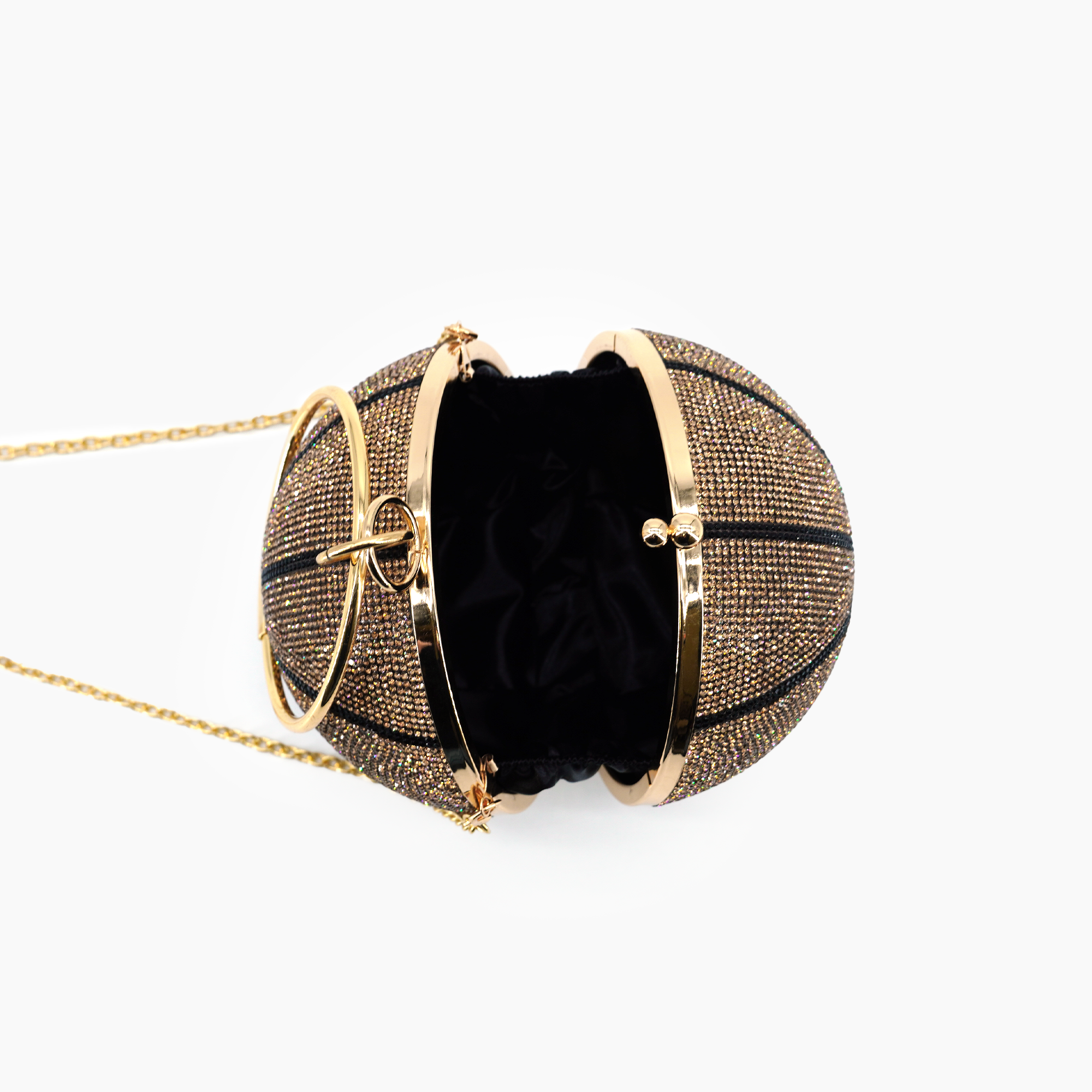 Dribble Rhinestone Basketball Clutch