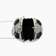 Striker Rhinestone Soccer Clutch