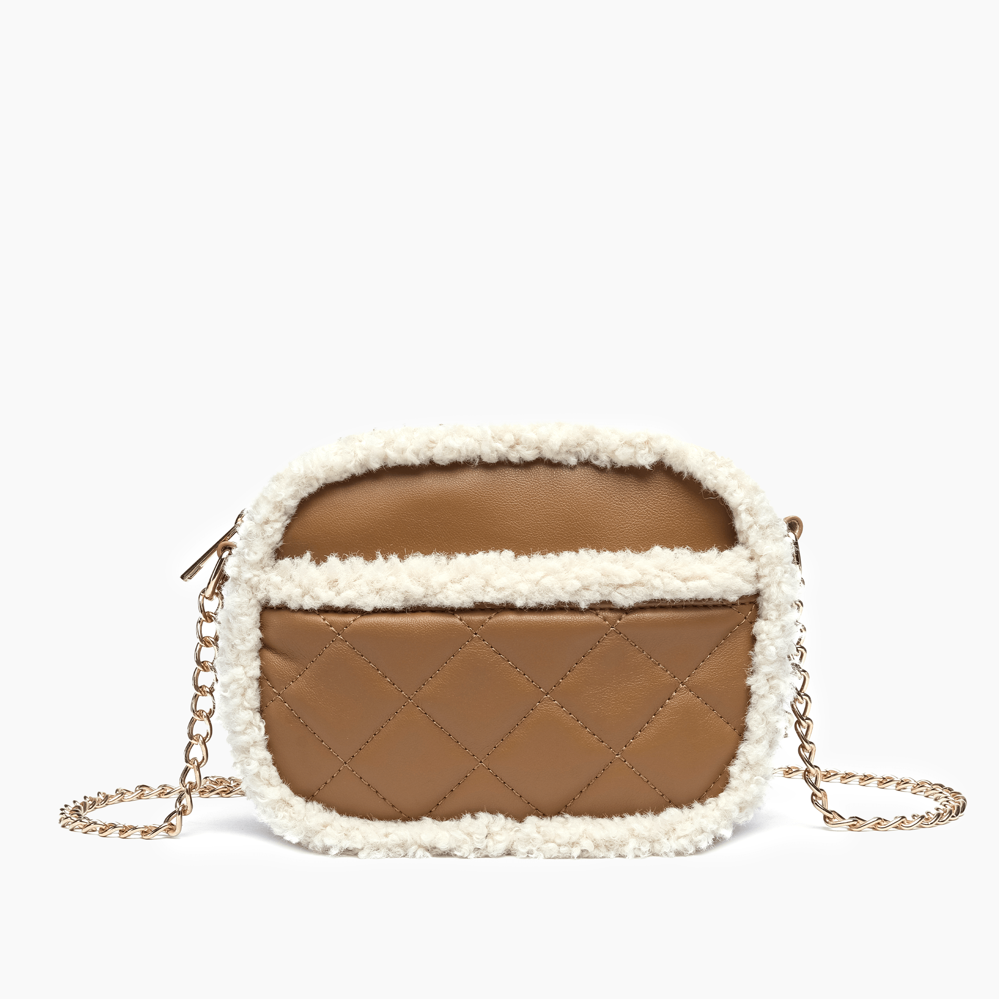 Pumpkin Patch Vegan Sherpa Crossbody Bag | LIKE DREAMS