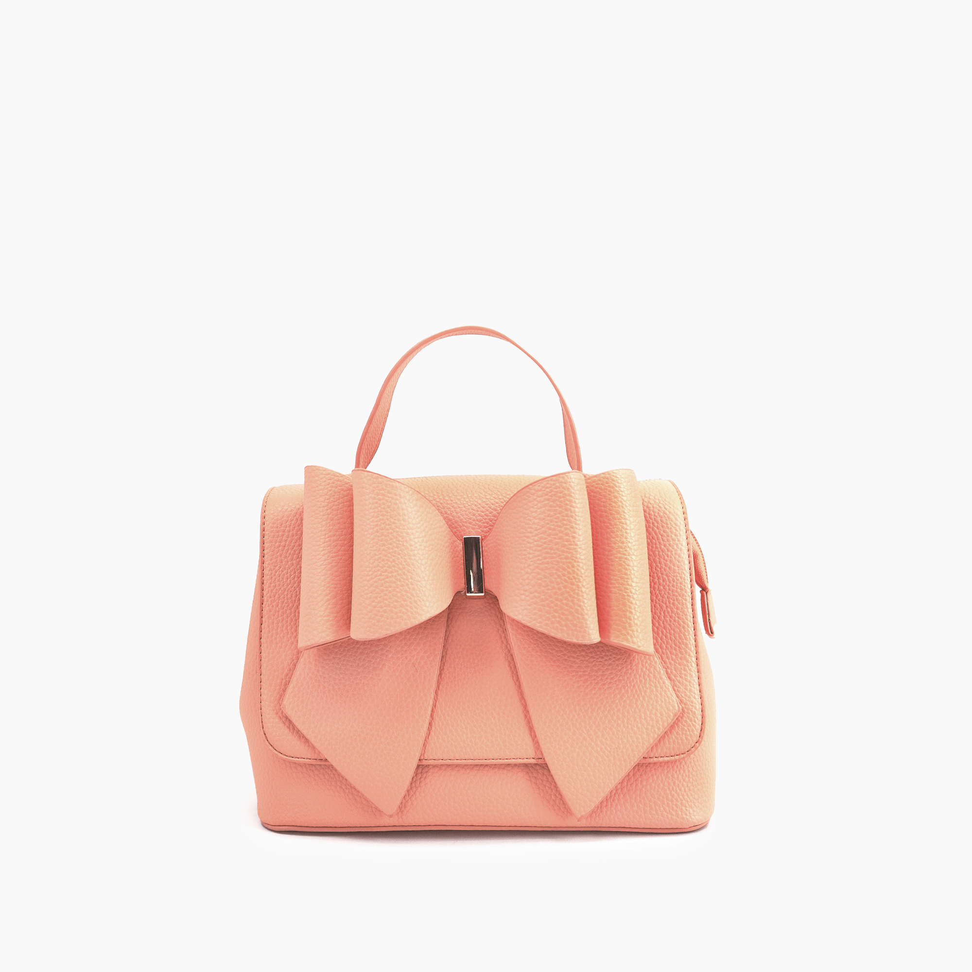 Eva Double Bow Vegan Satchel Crossbody Bag