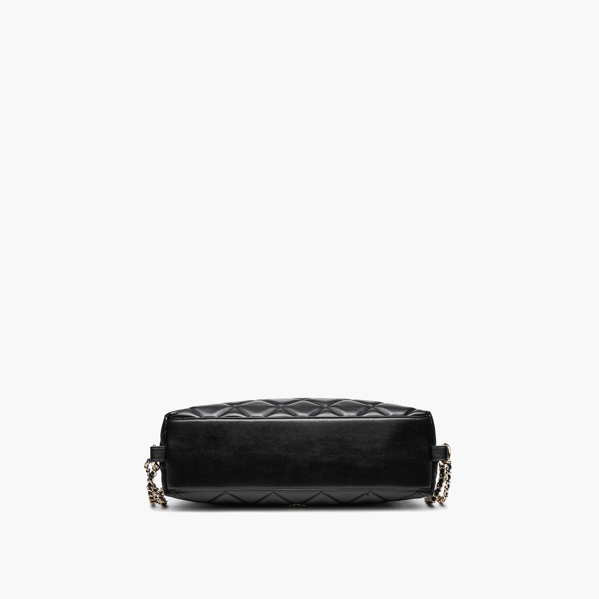 Quilted Vegan Leather Convertible Shoulder Bag