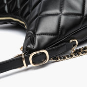 Quilted Vegan Leather Convertible Shoulder Bag