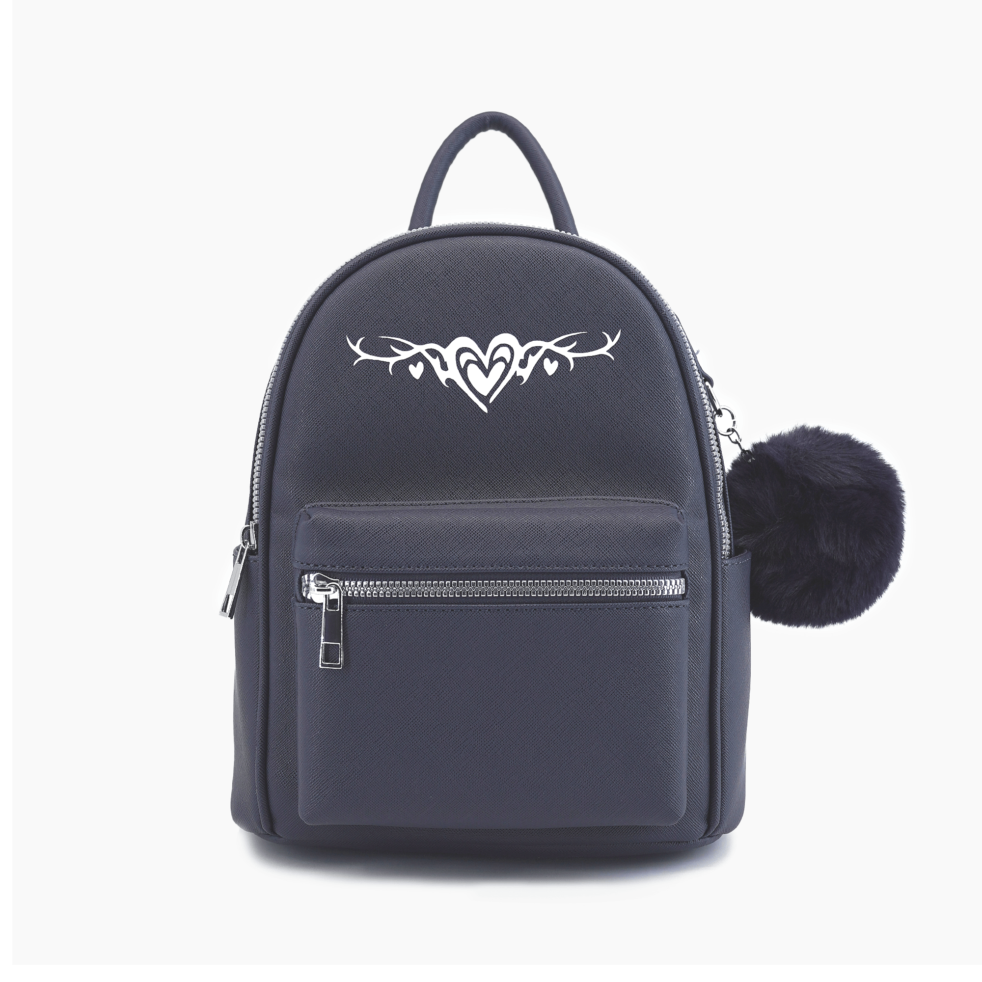 Small cute black backpack sales