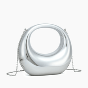 Moonlit Love Metallic Clear Clutch Bag