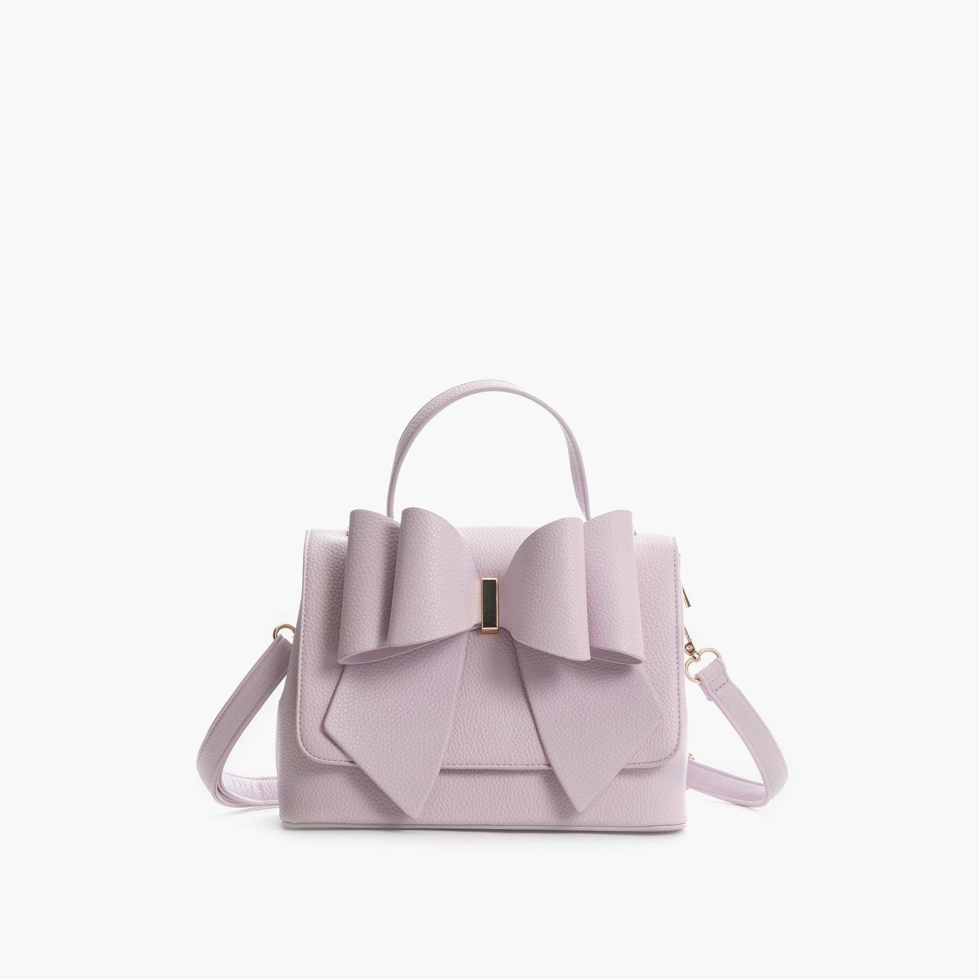 Eva Double Bow Vegan Satchel Crossbody Bag