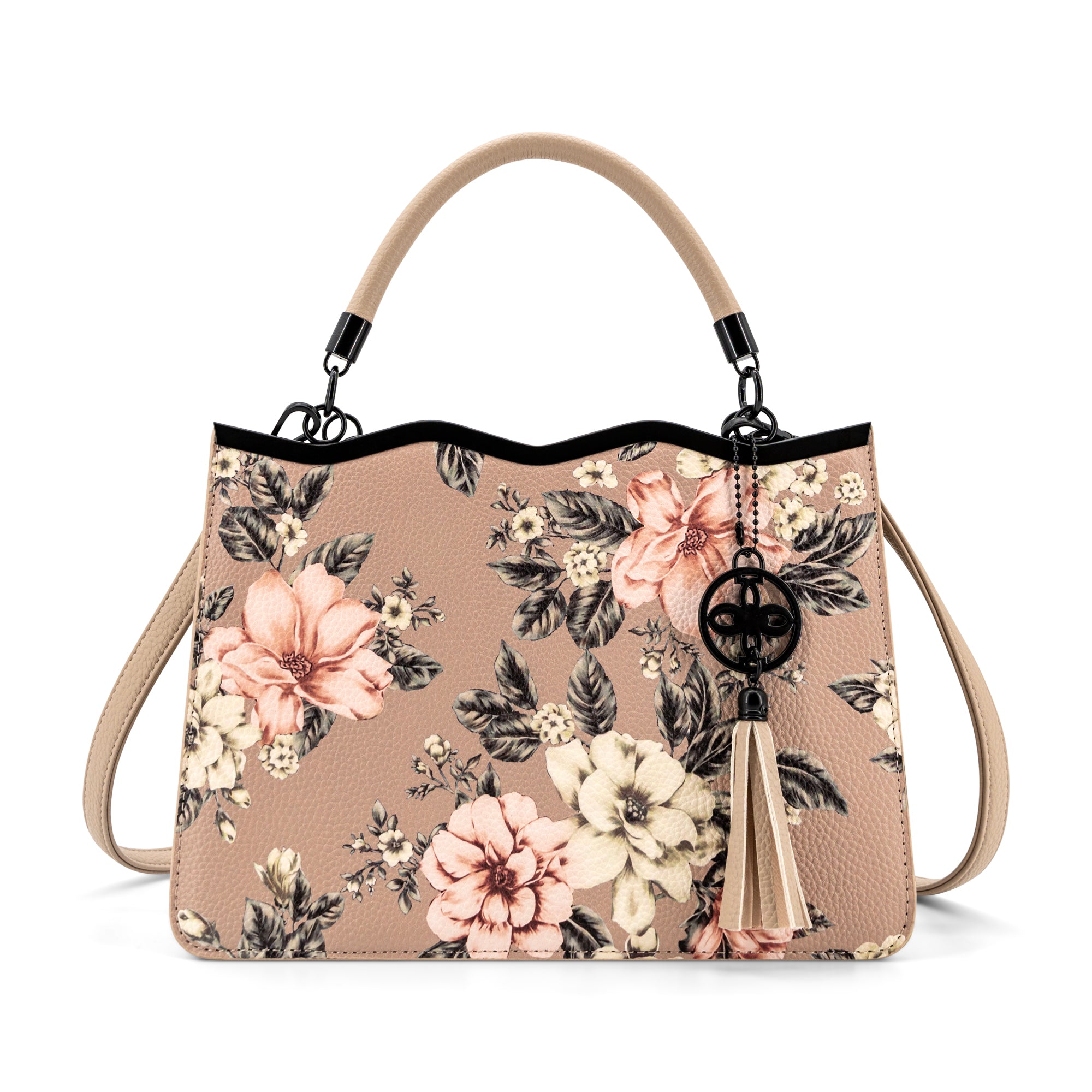 violette ハンドバッグ Violette Crossbody Satchel Bag | Floral & Elegant Handbag – LIKE