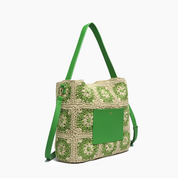 Summer Bouquet Straw Tote Bag