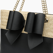 Daisy Bow Dual  Vegan Tote Bag