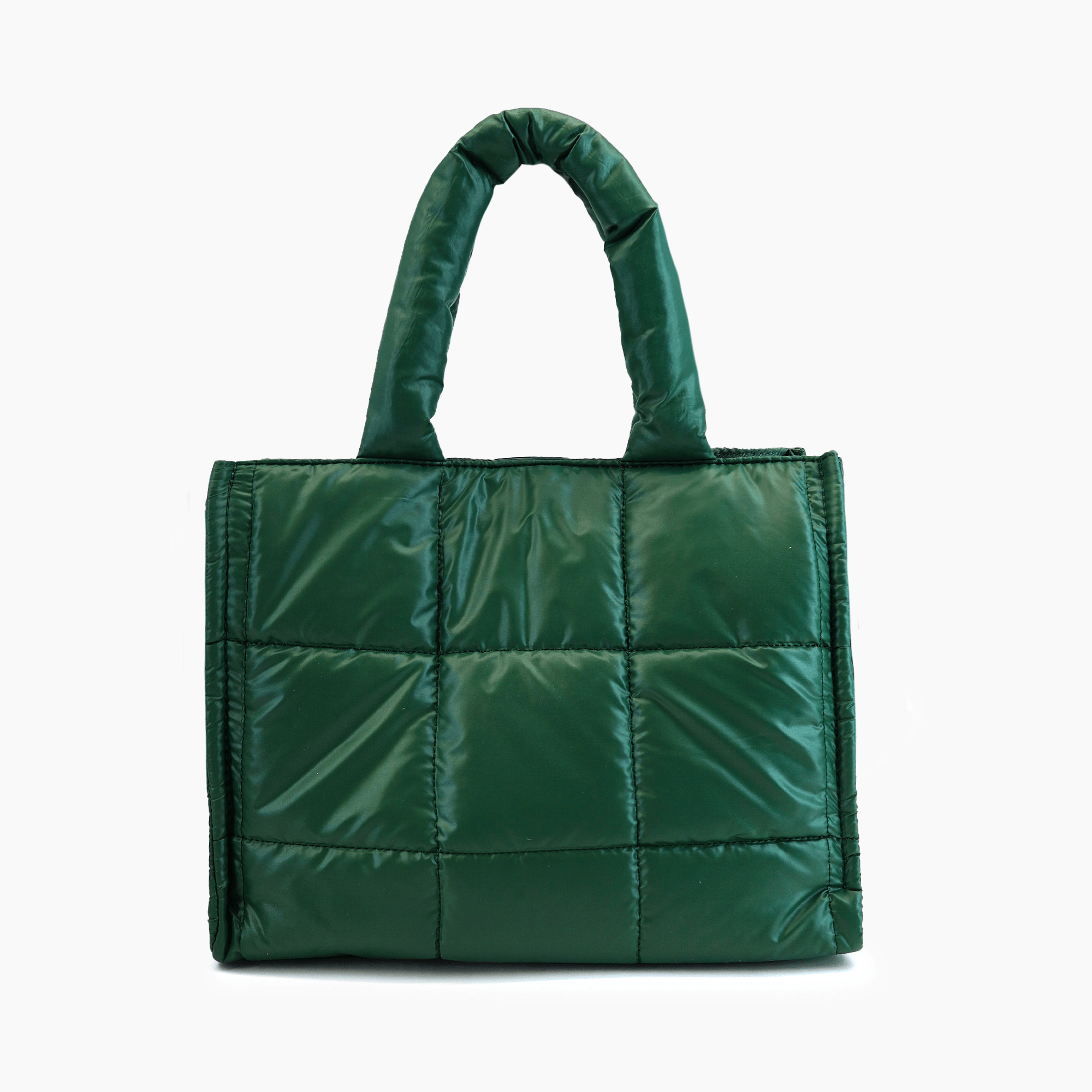 Evergreen Quilted Puffer Tote Bag | LIKE DREAMS Evergreen Quilted Puffer Tote Bag | LIKE DREAMS