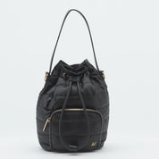 Lucky Quilted Puffer Bucket Crossbody Bag