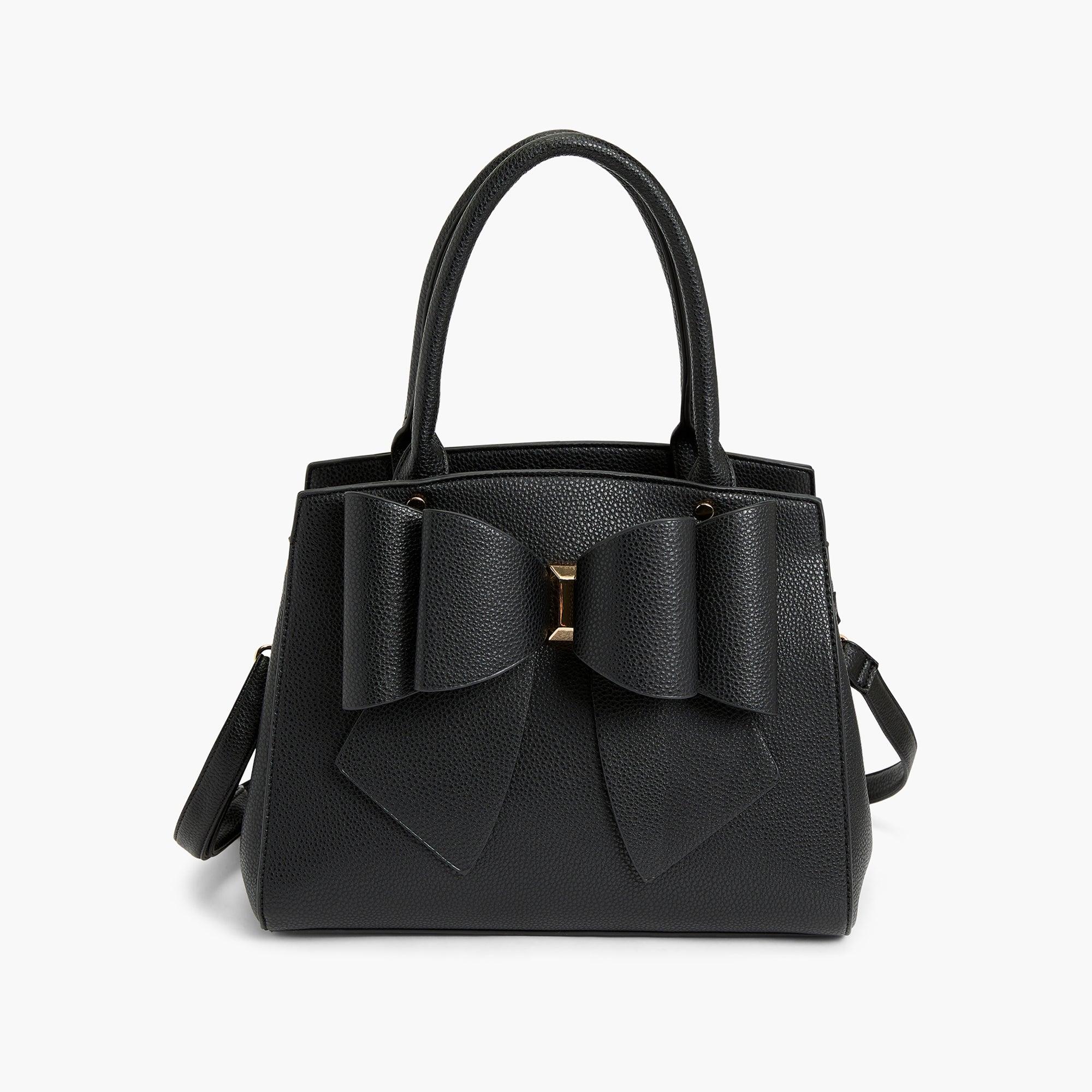 Park Bow Vegan Satchel Crossbody Bag