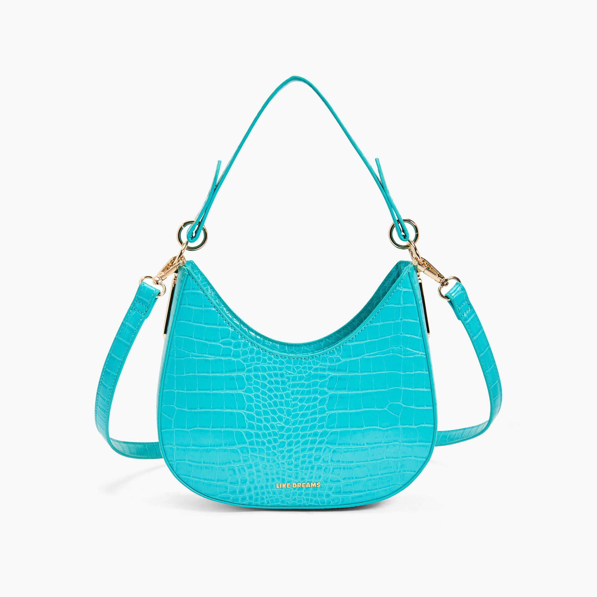 Like Dreams Women's Diana Crescent Shoulder Bag - Teal