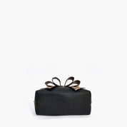 Leopard Top Handle Bow Crossbody Bag