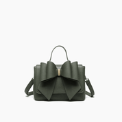 Eva Double Bow Vegan Satchel Crossbody Bag