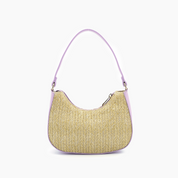 Nyomi Floral Straw Top Handle Shoulder Bag