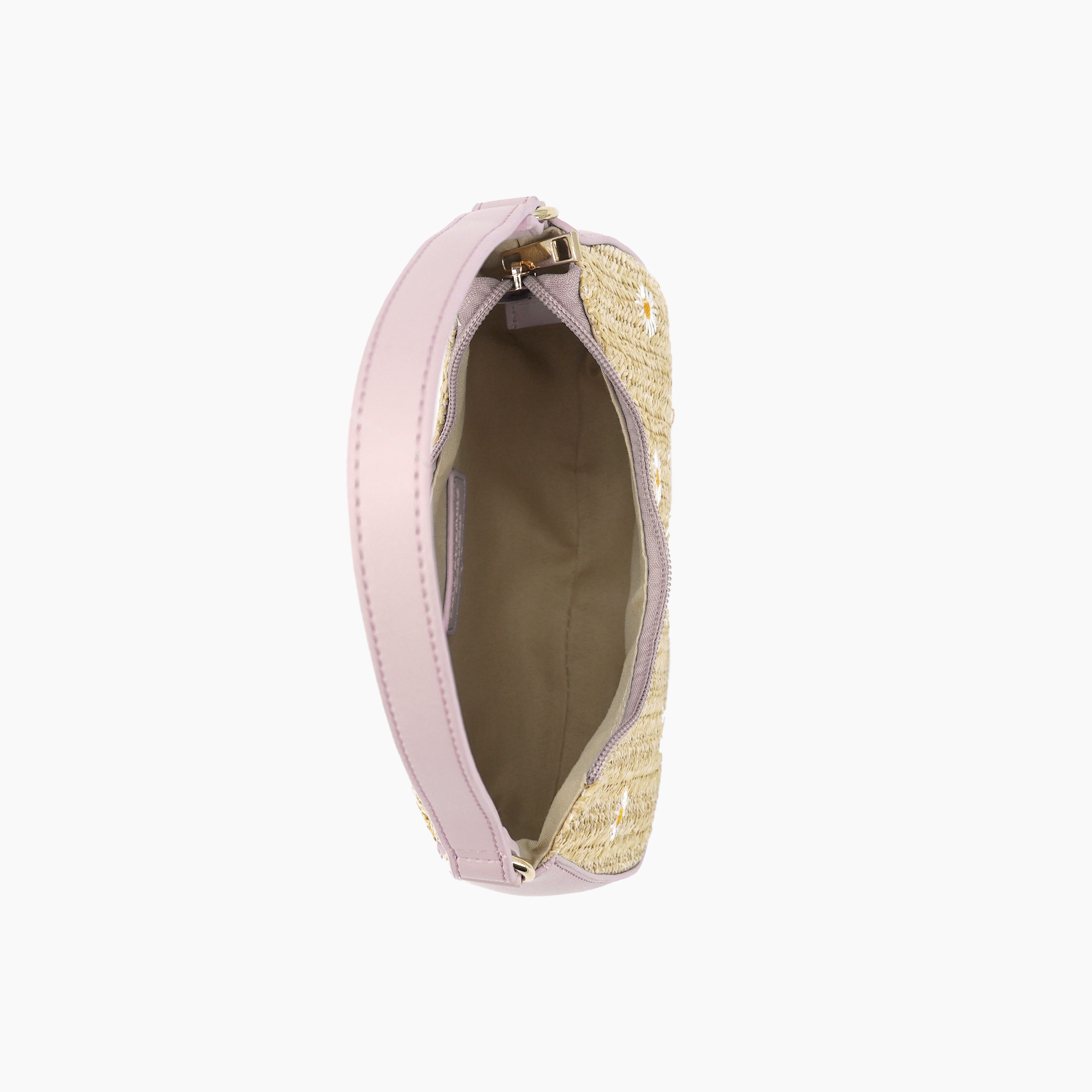 Nyomi Floral Straw Top Handle Shoulder Bag
