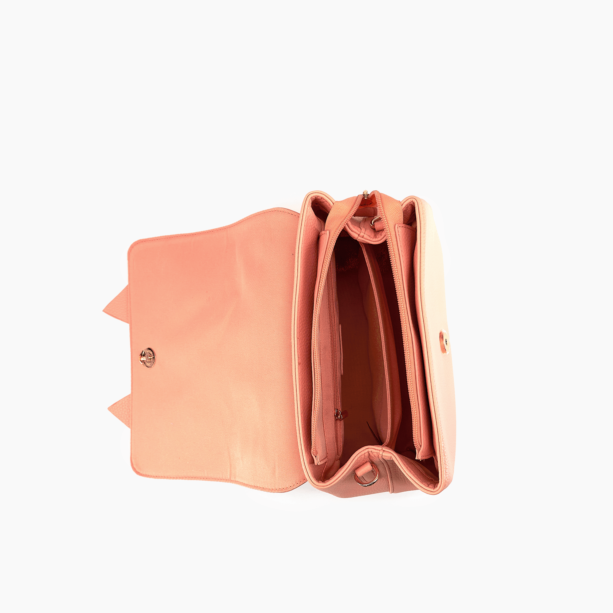 Eva Double Bow Vegan Satchel Crossbody Bag
