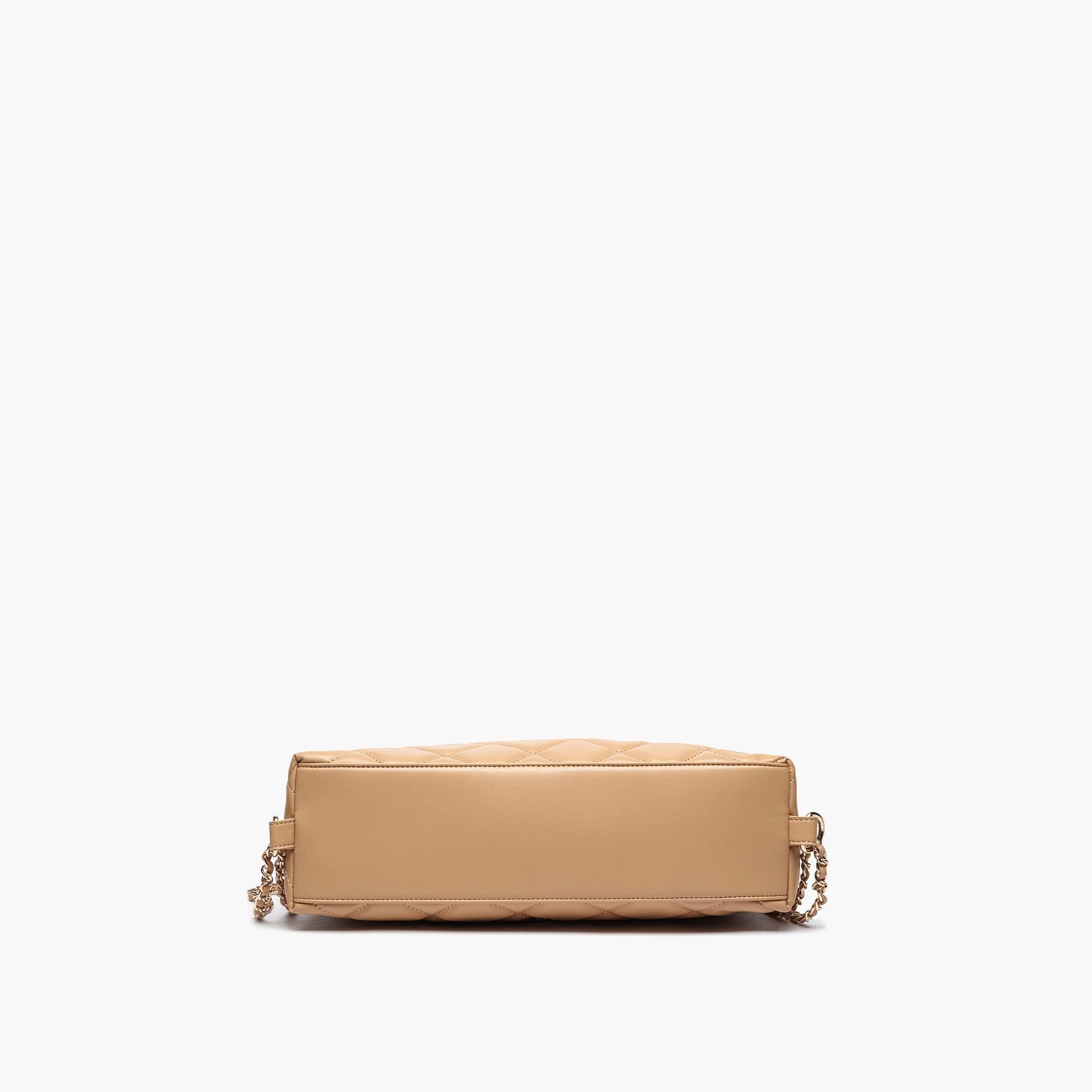 Quilted Vegan Leather Convertible Shoulder Bag