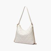 Quilted Vegan Leather Convertible Shoulder Bag