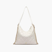 Quilted Vegan Leather Convertible Shoulder Bag