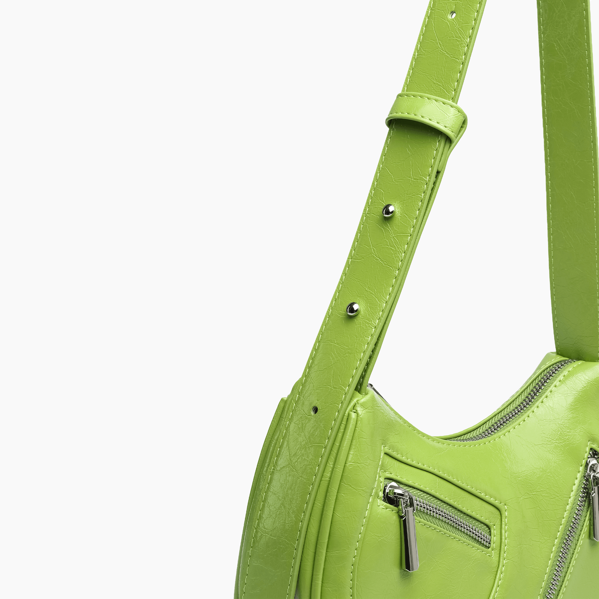 Dolce Crackled Vegan Leather Shoulder Bag