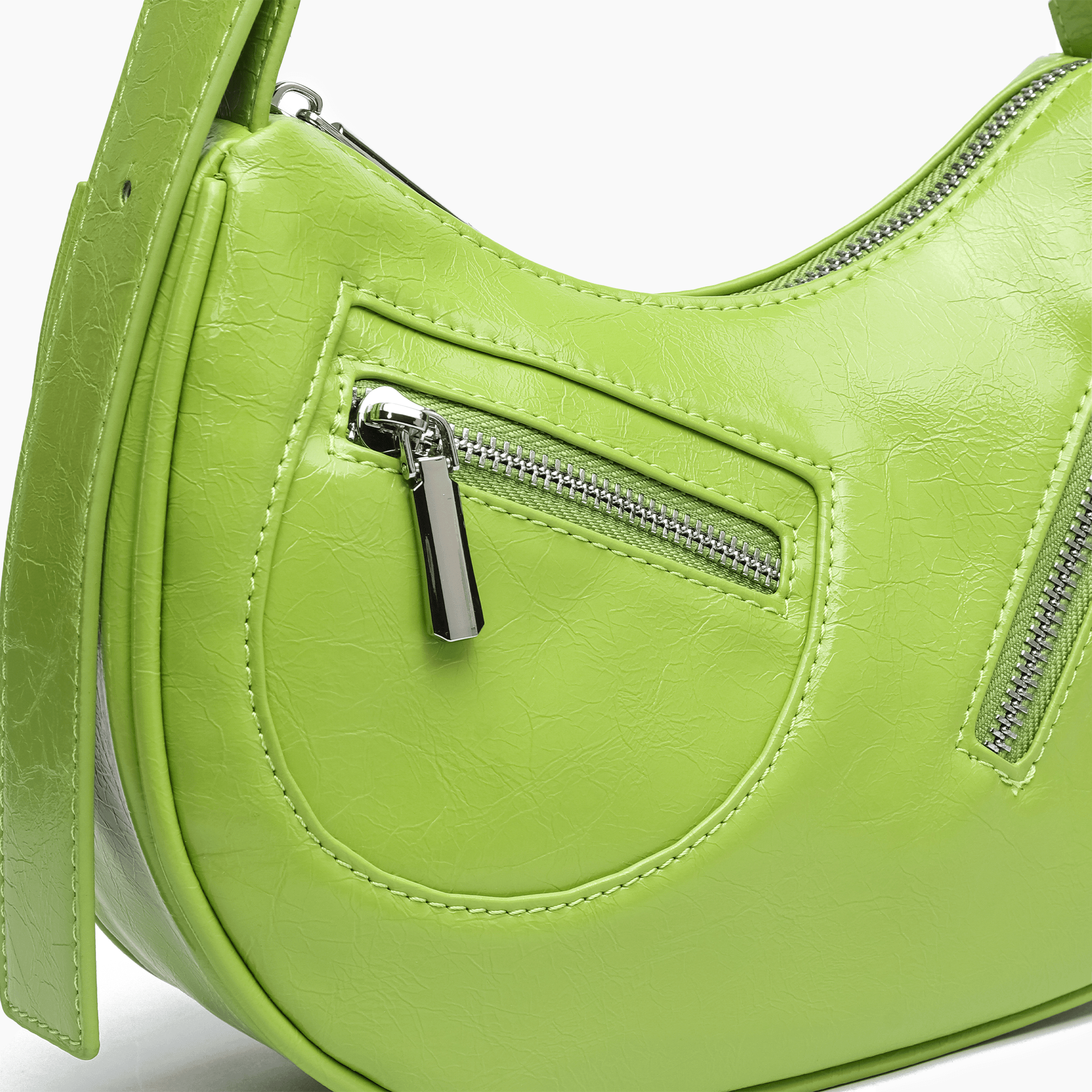 Dolce Crackled Vegan Shoulder Bag