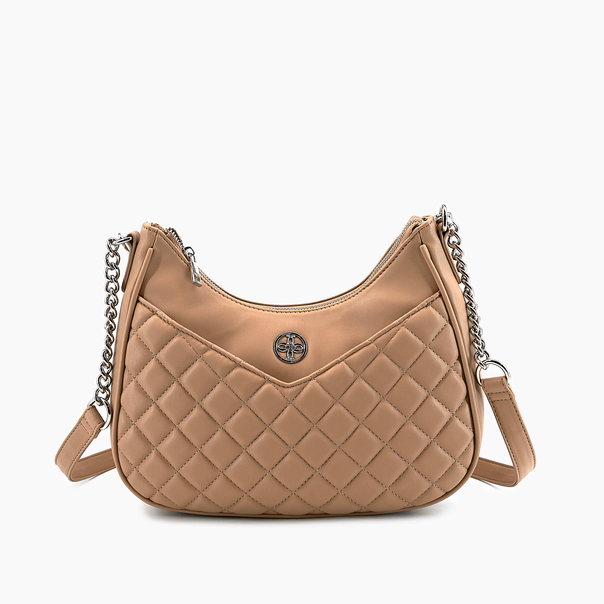 Auburn Y2K Vegan Dual Quilted Shoulder Bag | LIKE DREAMS Auburn Y2K Vegan Dual Quilted Shoulder Bag | LIKE DREAMS