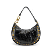 Dune Studded Crescent Shoulder Bag