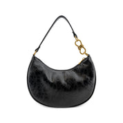 Dune Studded Crescent Shoulder Bag