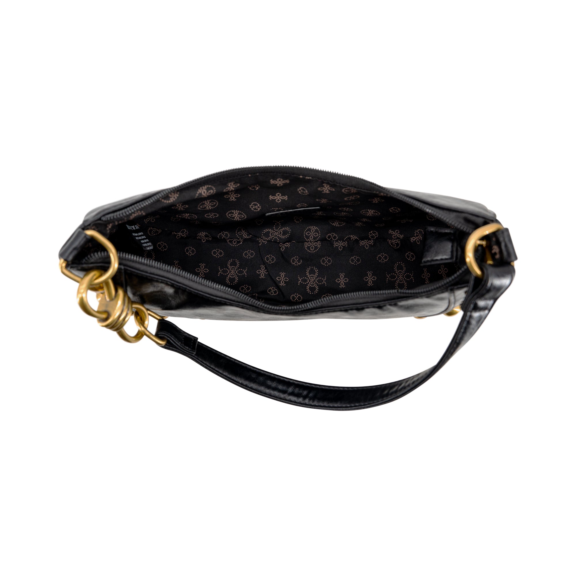 Dune Studded Crescent Shoulder Bag