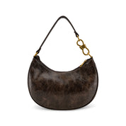 Dune Studded Crescent Shoulder Bag