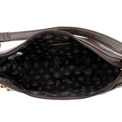 Dune Studded Crescent Shoulder Bag