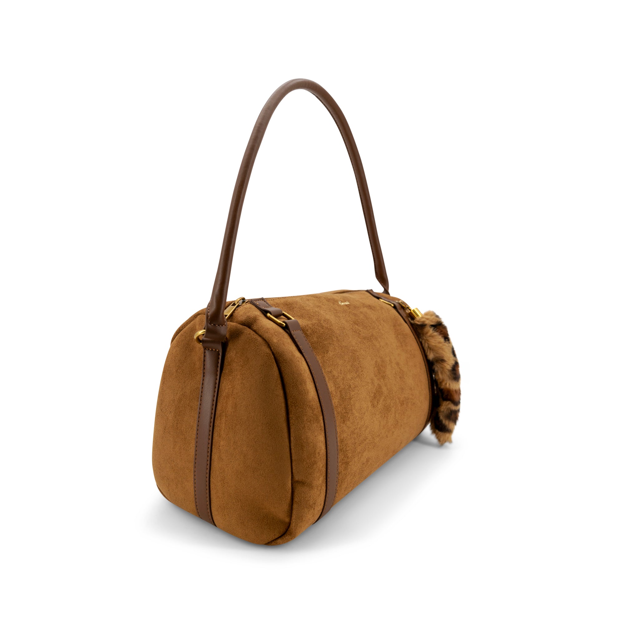 Reve Faux Suede Bowling Bag