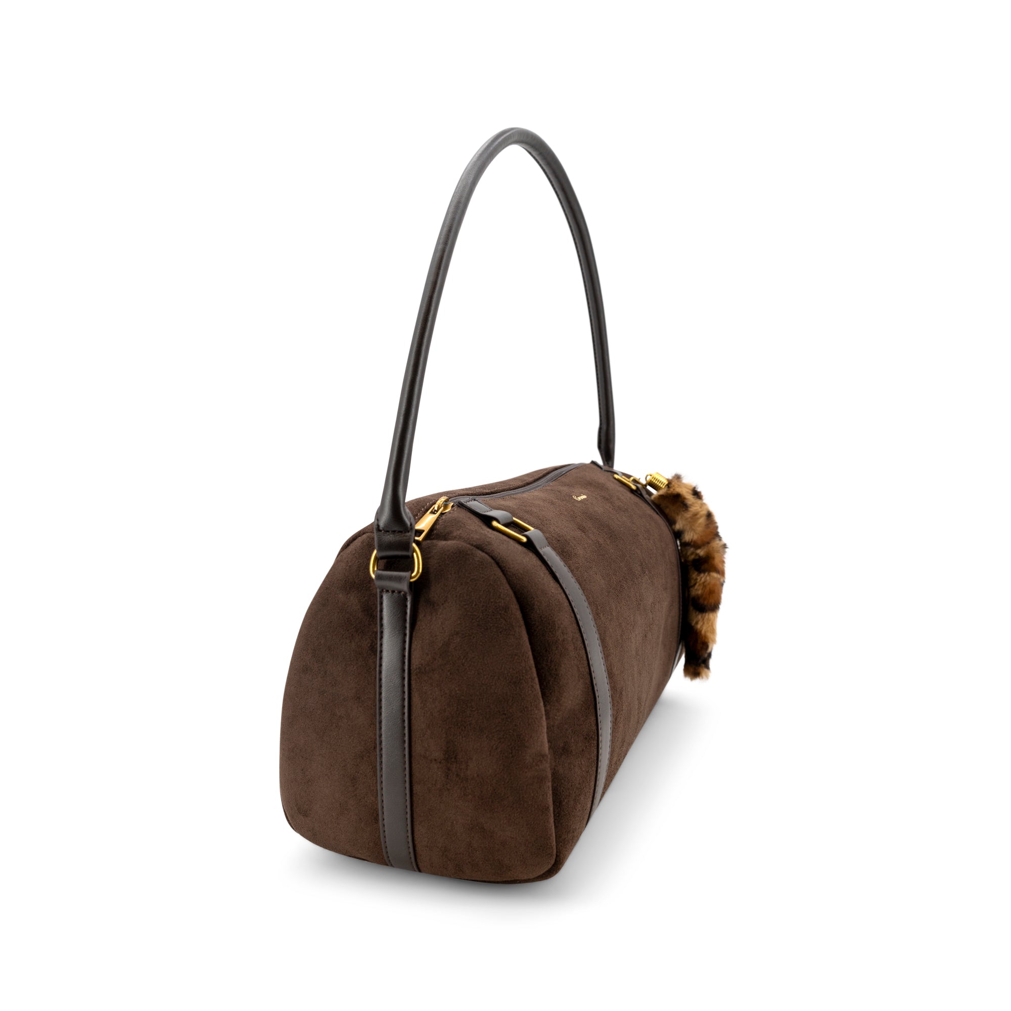 Reve Faux Suede Bowling Bag