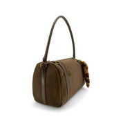 Reve Faux Suede Bowling Bag