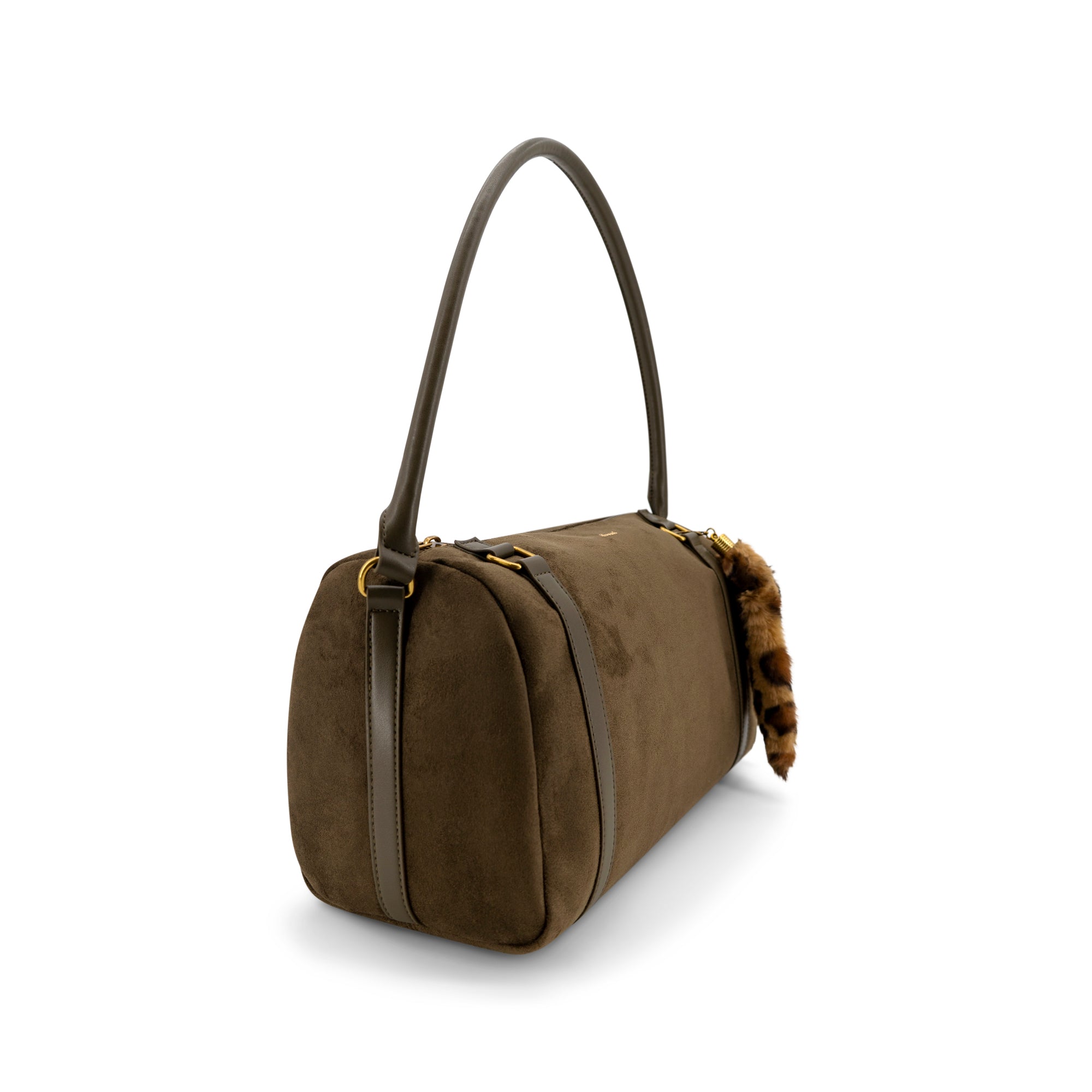 Reve Faux Suede Bowling Bag