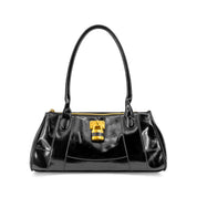 Pecan Lock East West Shoulder Bag