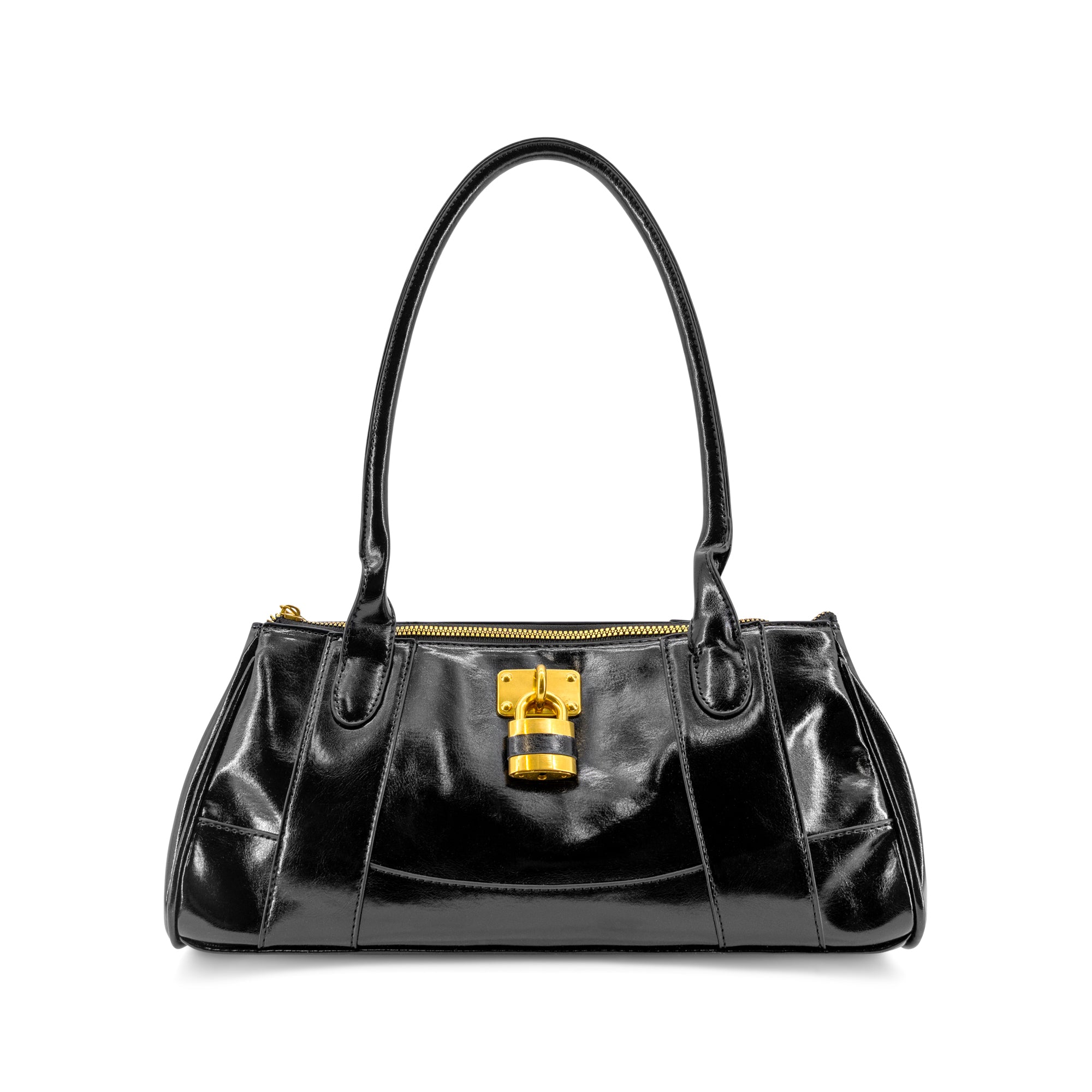 Pecan Lock East West Shoulder Bag