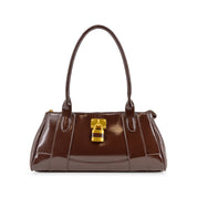 Pecan Lock East West Shoulder Bag