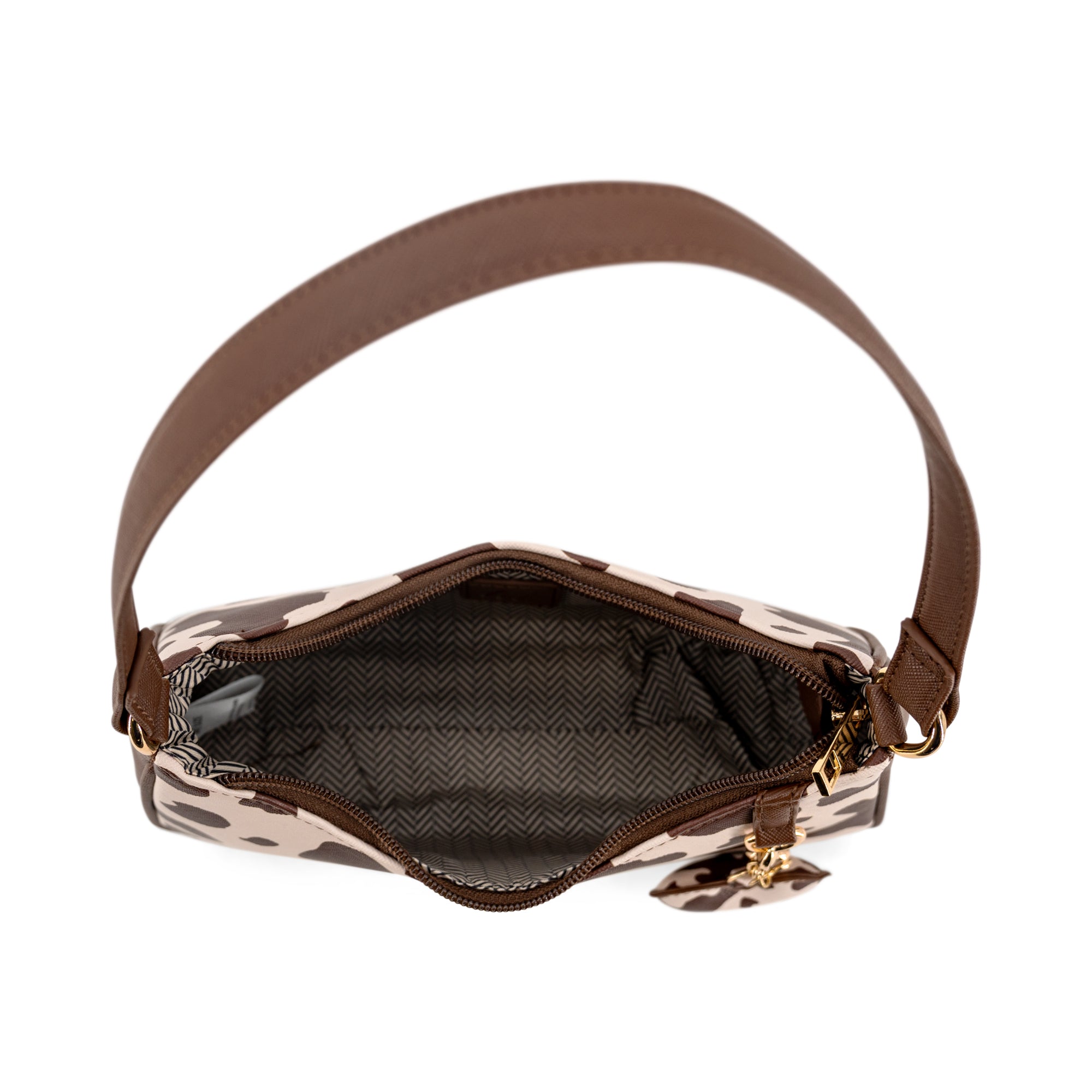 Sutton Cow Print Shoulder Bag