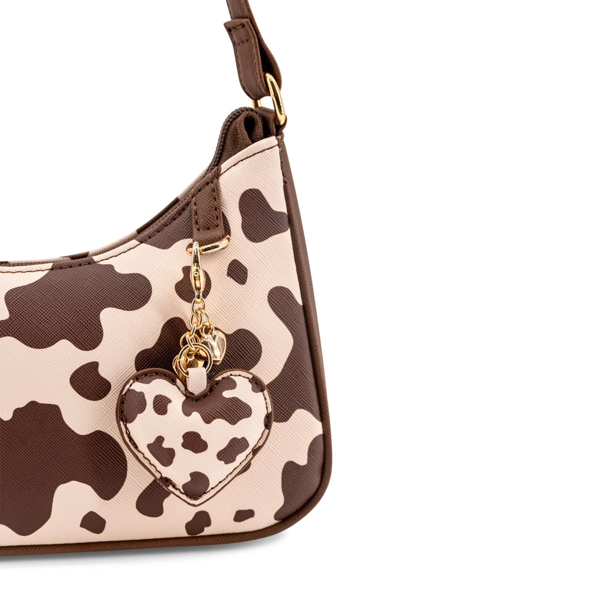 Sutton Cow Print Shoulder Bag