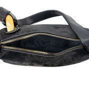 Halo Velvet Shoulder Bag Side View
