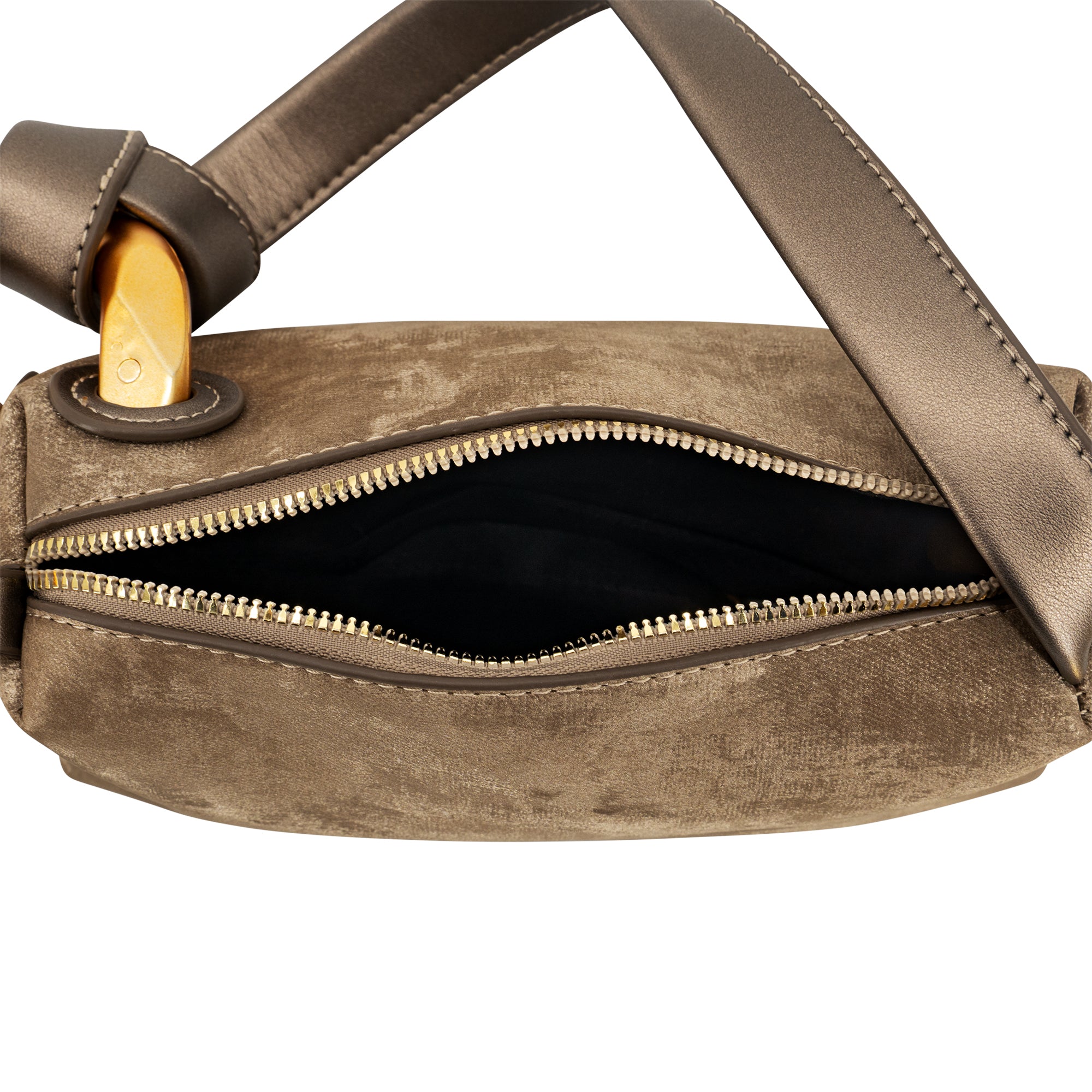 Halo Velvet Shoulder Bag Interior View
