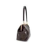 Miette Faux Croc Top Handle Clutch